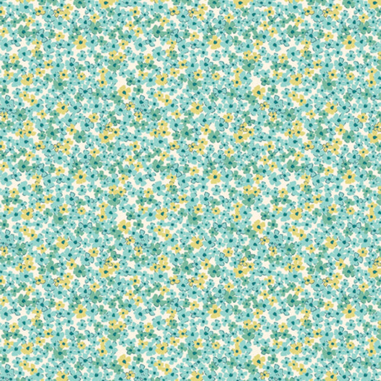 Fabric Art Gallery Lagoon Retro Prairie Bloomcore by the Quarter Yard BLC31105